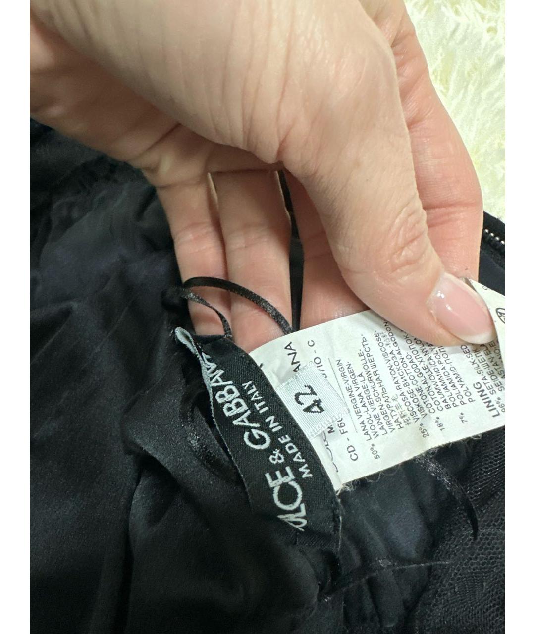 DOLCE&GABBANA Черное коктейльное платье, фото 5