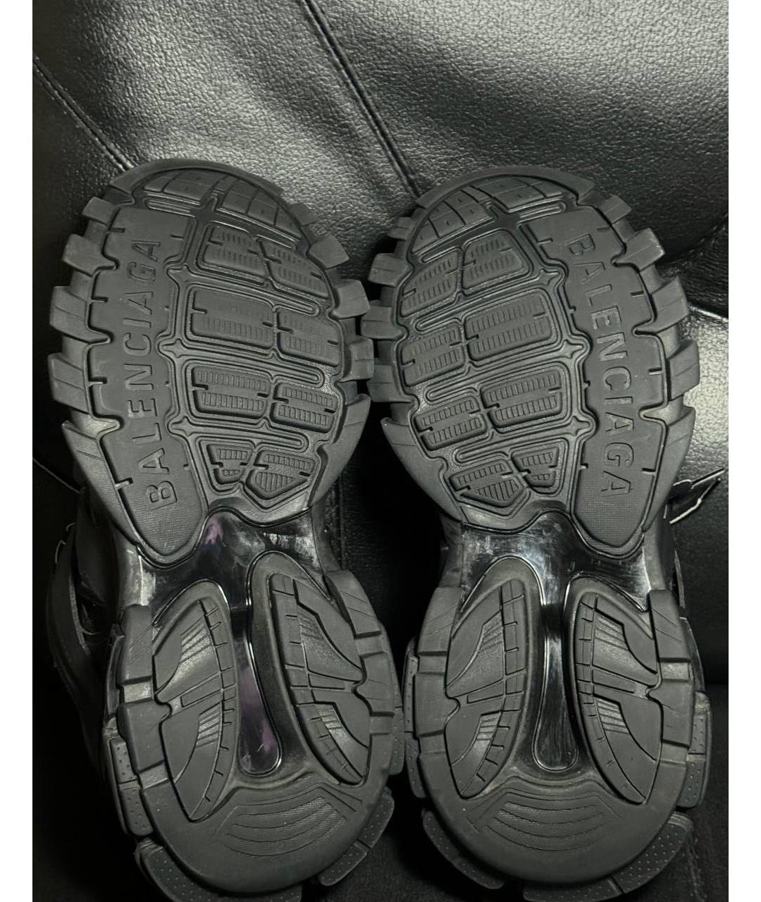 BALENCIAGA Черные текстильные низкие кроссовки / кеды, фото 8