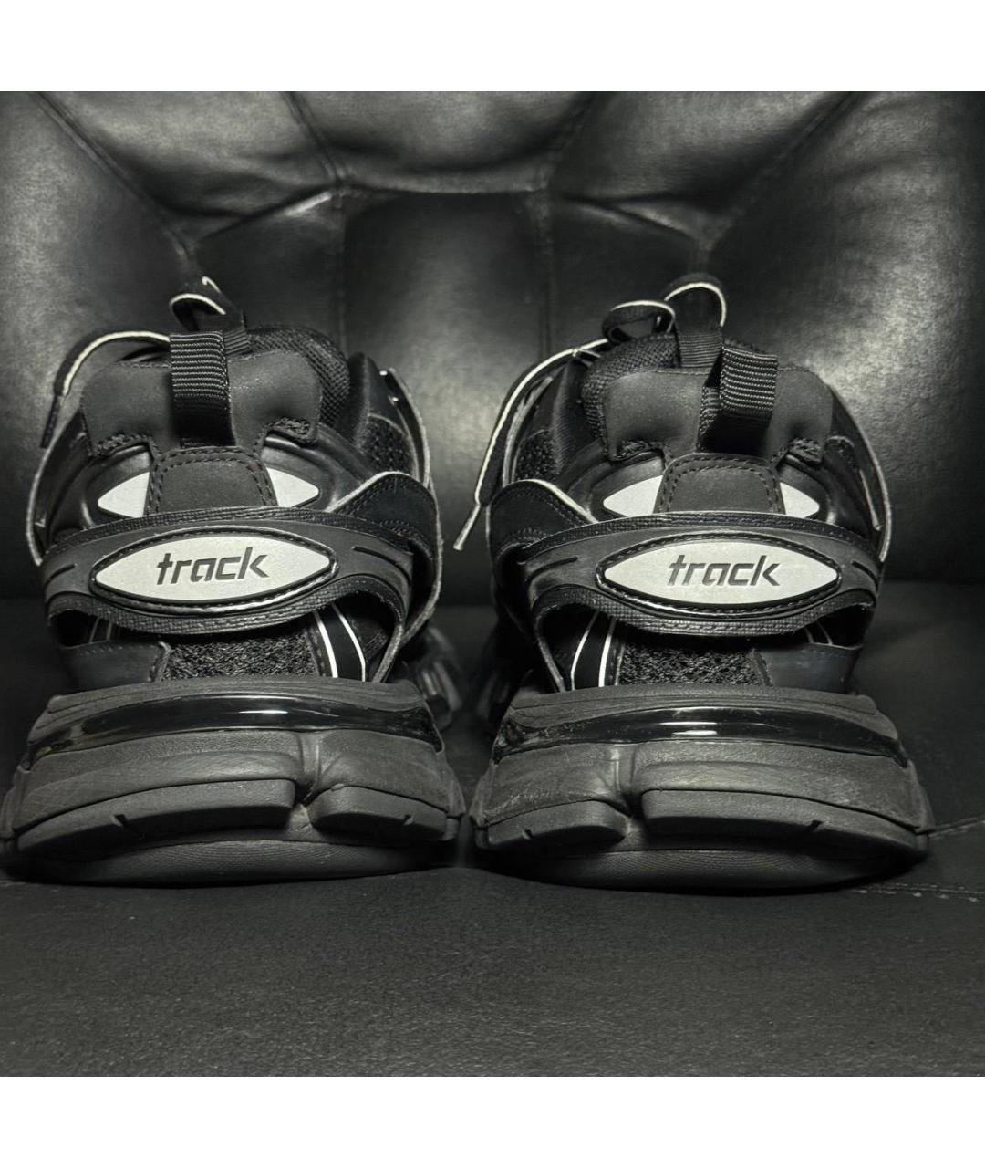 BALENCIAGA Черные текстильные низкие кроссовки / кеды, фото 2