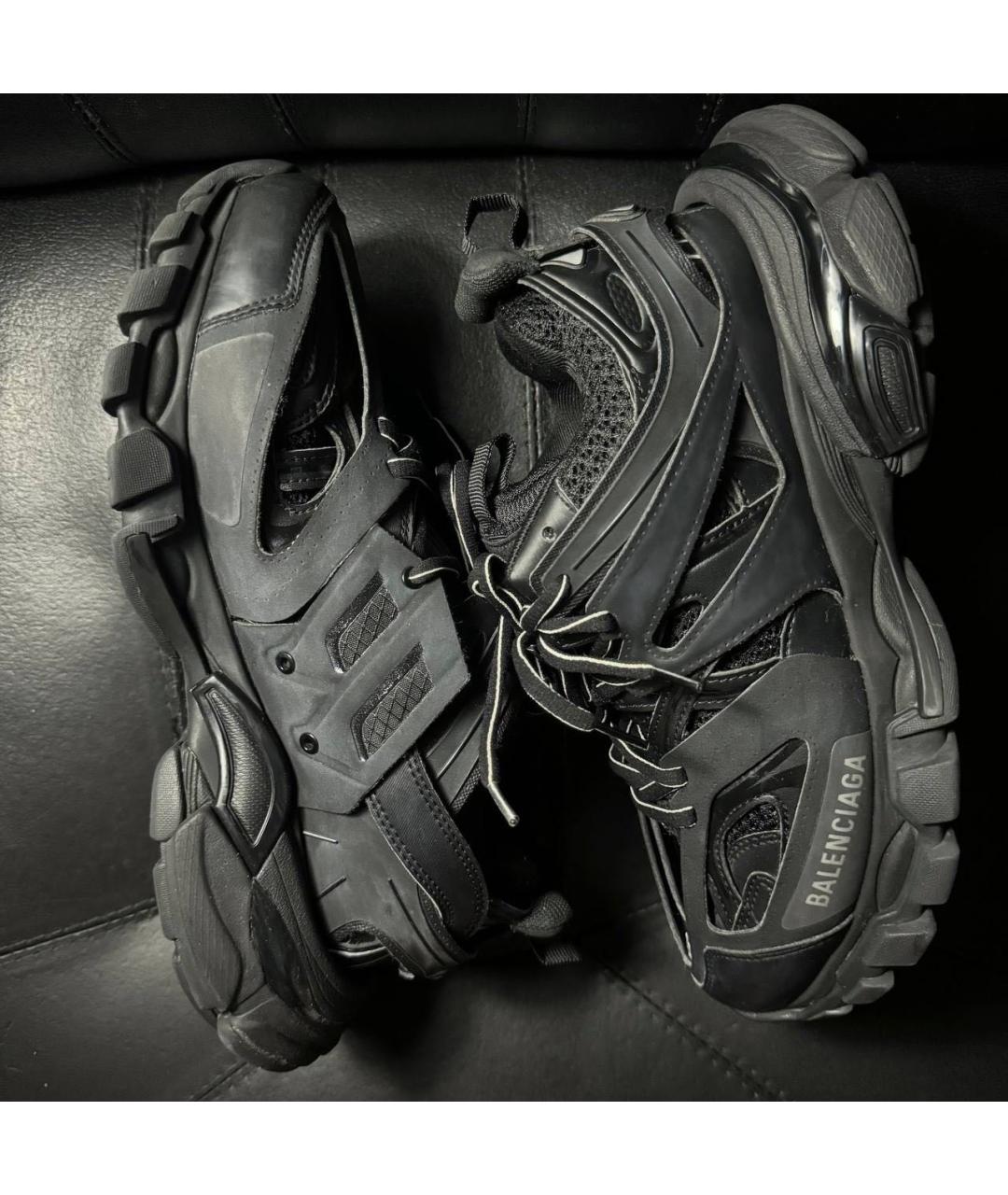 BALENCIAGA Черные текстильные кроссовки, фото 4