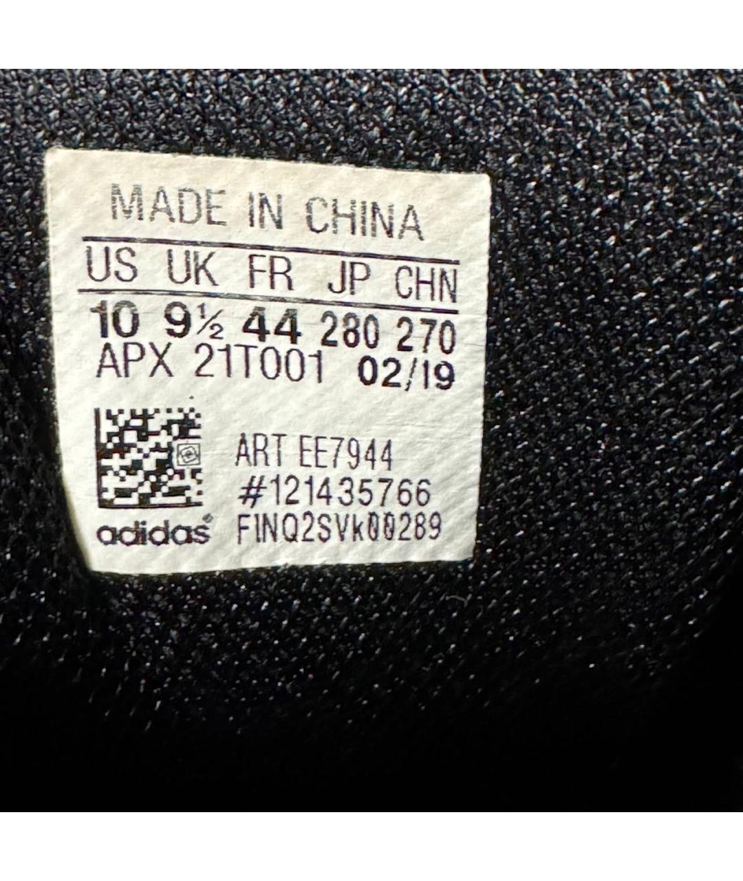 ADIDAS X RAF SIMONS Черные текстильные низкие кроссовки / кеды, фото 6