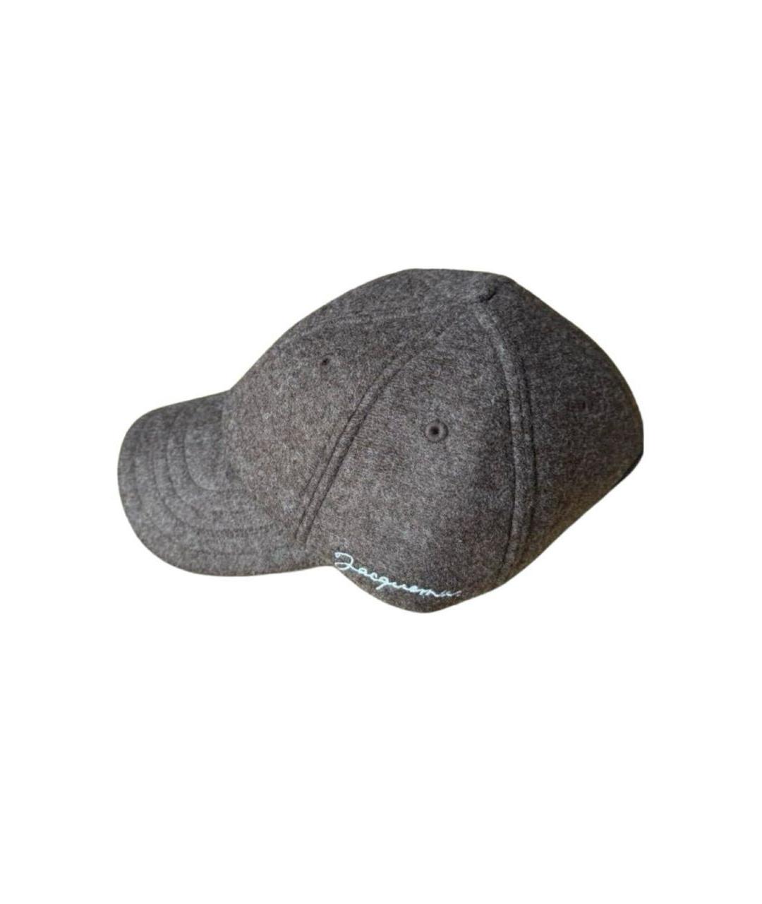 JACQUEMUS Коричневая шерстяная кепка, фото 5