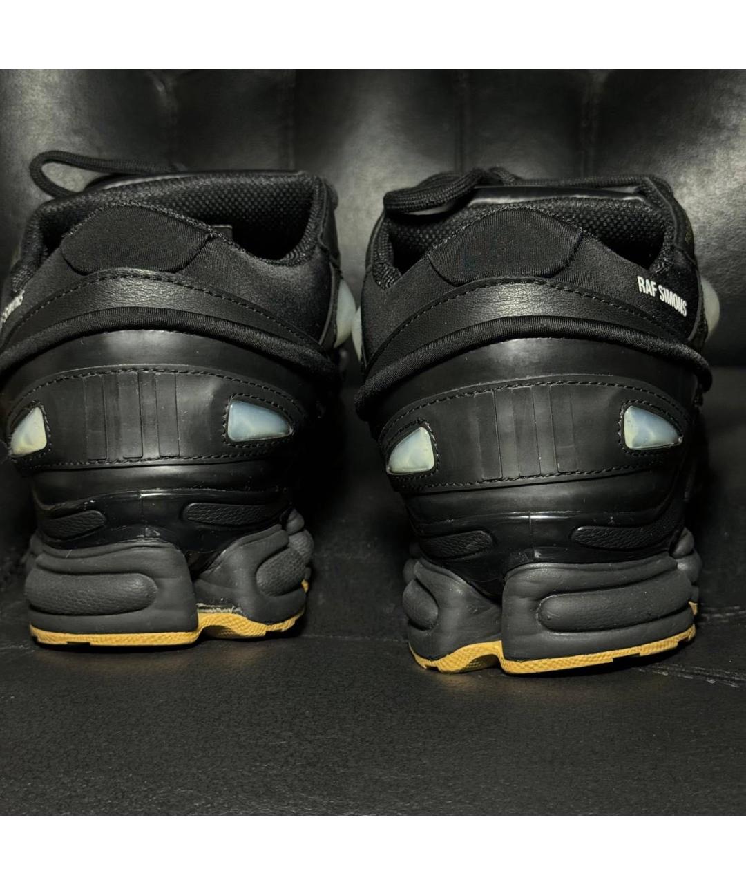 ADIDAS X RAF SIMONS Черные текстильные низкие кроссовки / кеды, фото 2