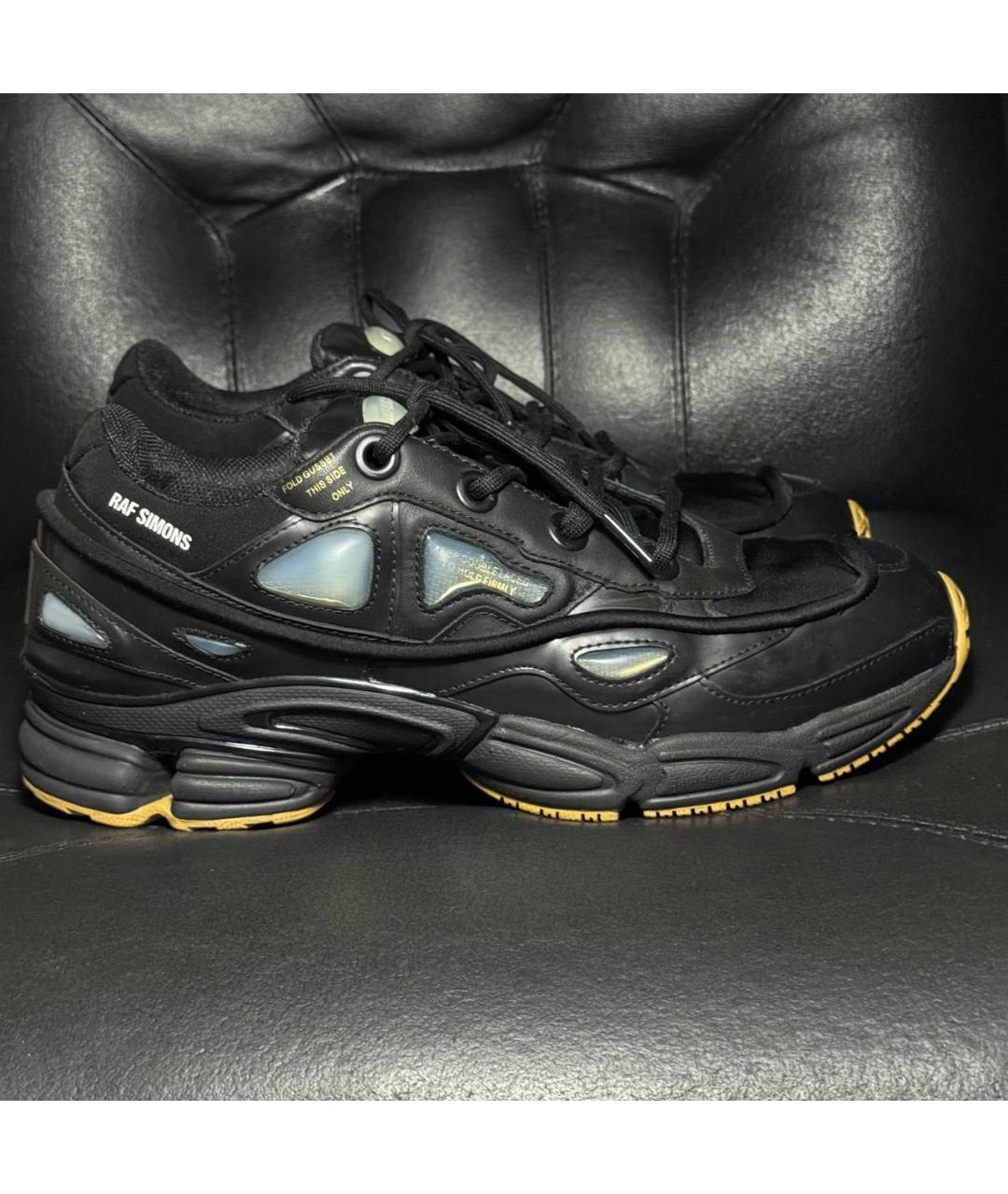 ADIDAS X RAF SIMONS Черные текстильные низкие кроссовки / кеды, фото 9