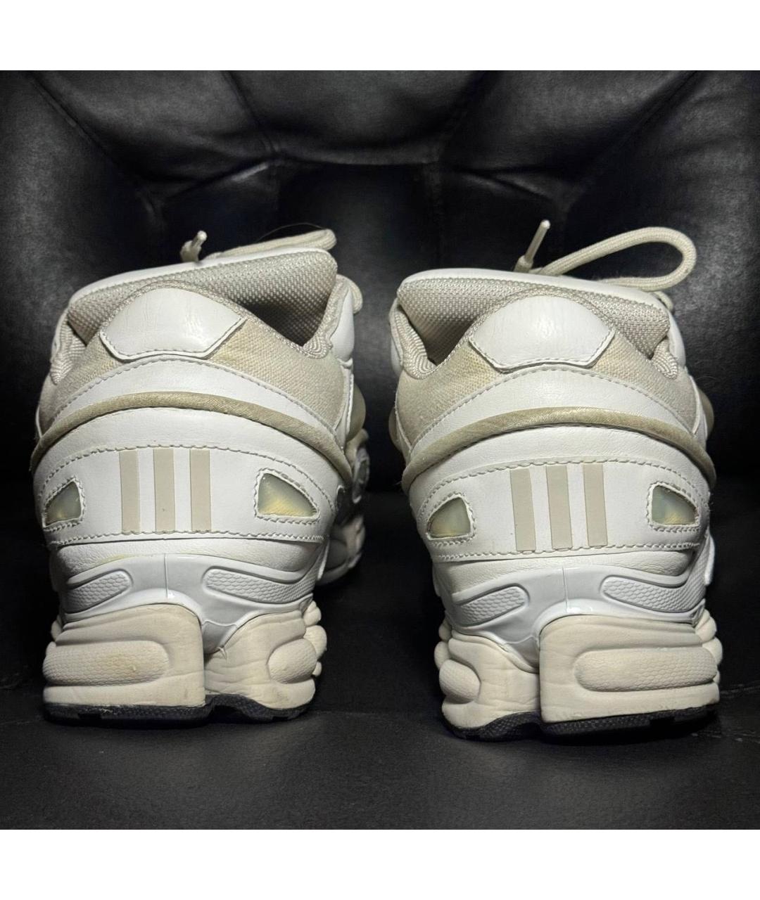 ADIDAS X RAF SIMONS Белые кожаные низкие кроссовки / кеды, фото 2