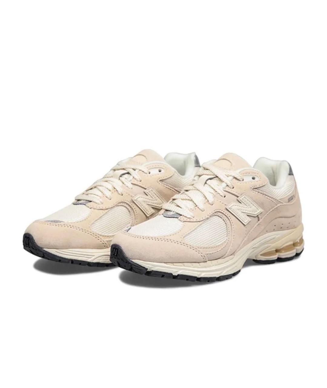 NEW BALANCE Бежевые замшевые низкие кроссовки / кеды, фото 2