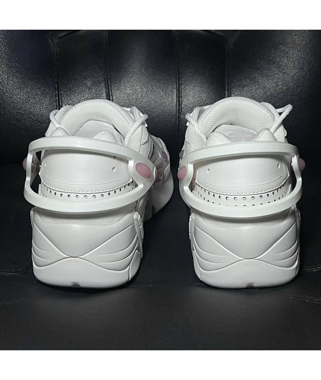 RAF SIMONS Белые текстильные низкие кроссовки / кеды, фото 2