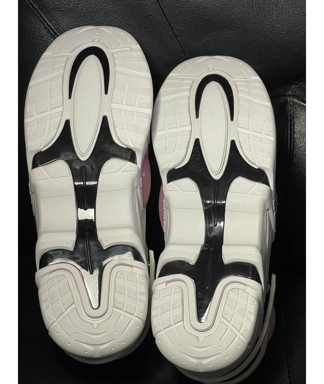 RAF SIMONS Белые текстильные низкие кроссовки / кеды, фото 7