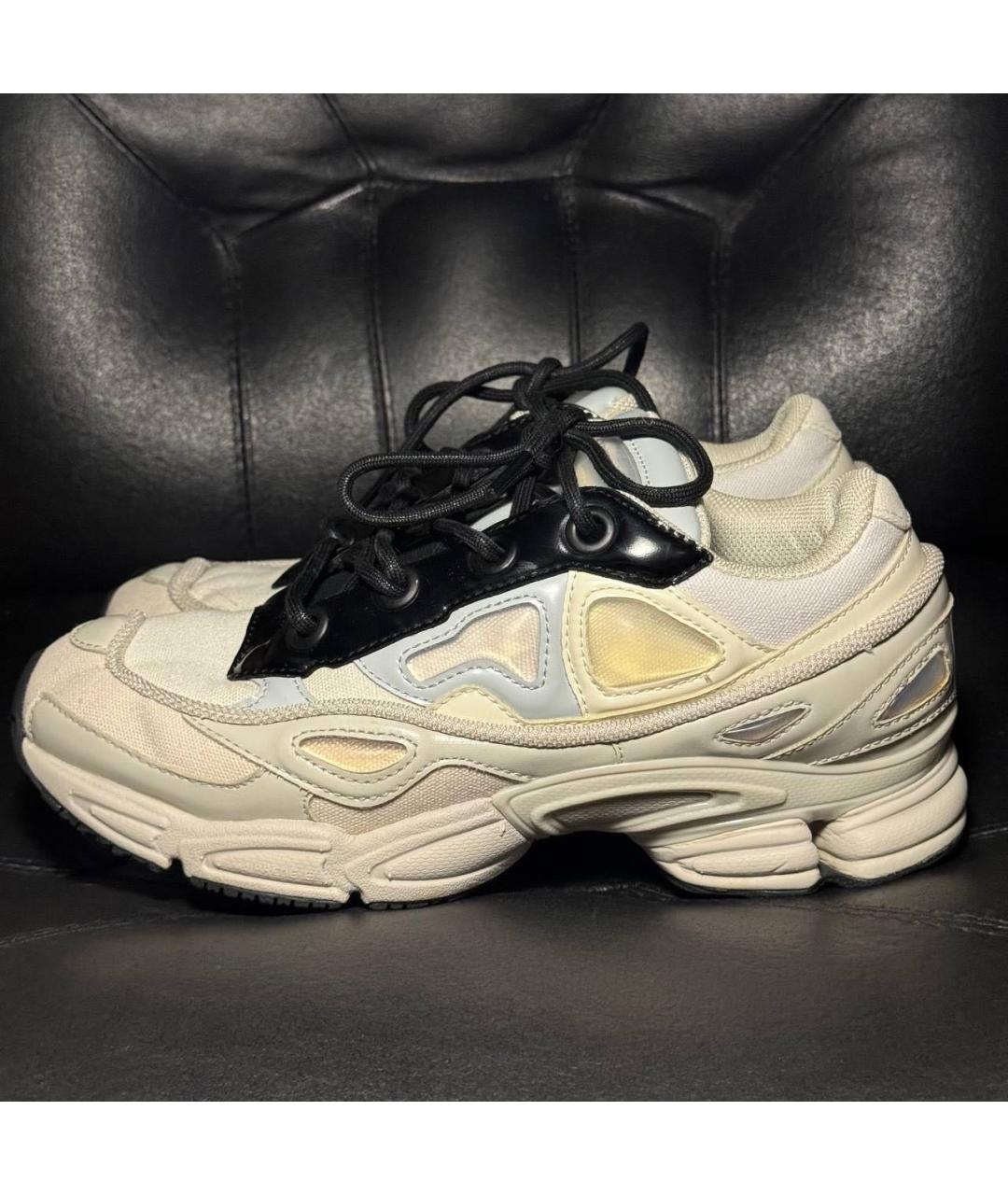 ADIDAS X RAF SIMONS Белые текстильные низкие кроссовки / кеды, фото 7