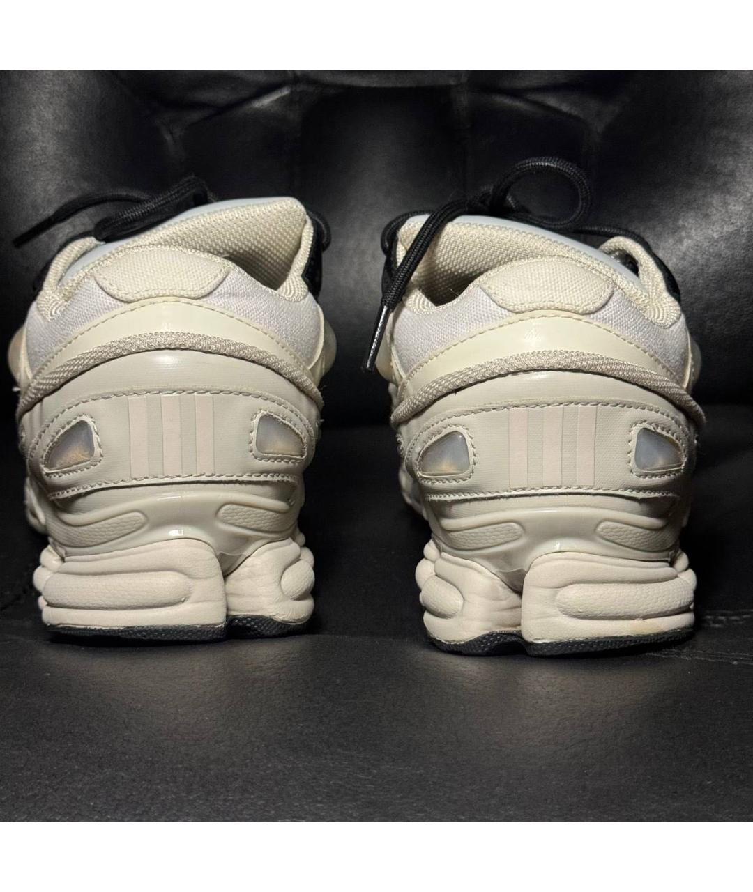 ADIDAS X RAF SIMONS Белые текстильные низкие кроссовки / кеды, фото 2