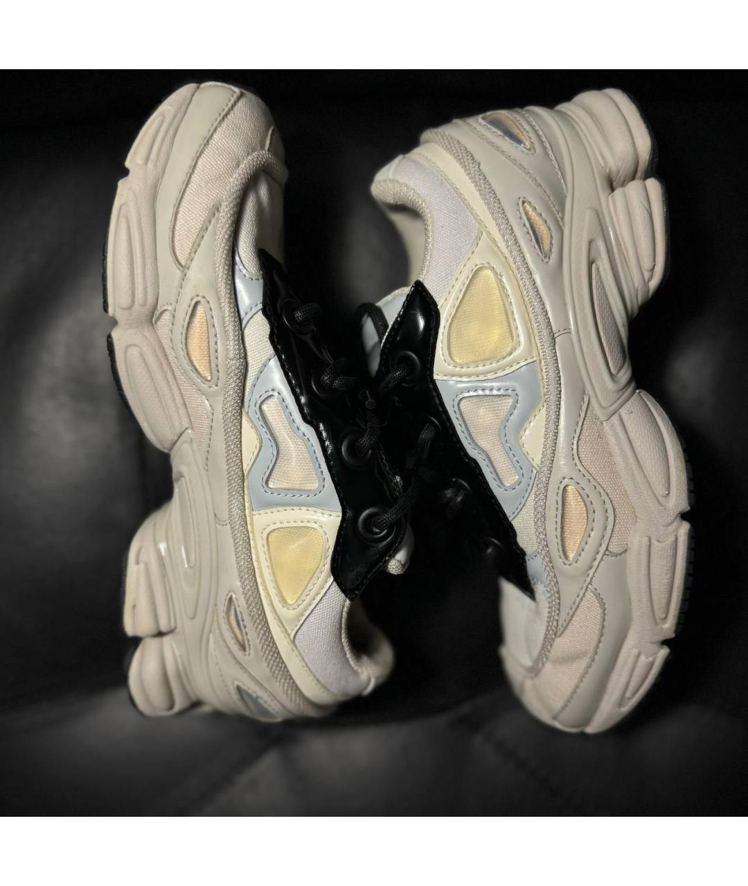 RAF SIMONS Белые текстильные кроссовки, фото 4