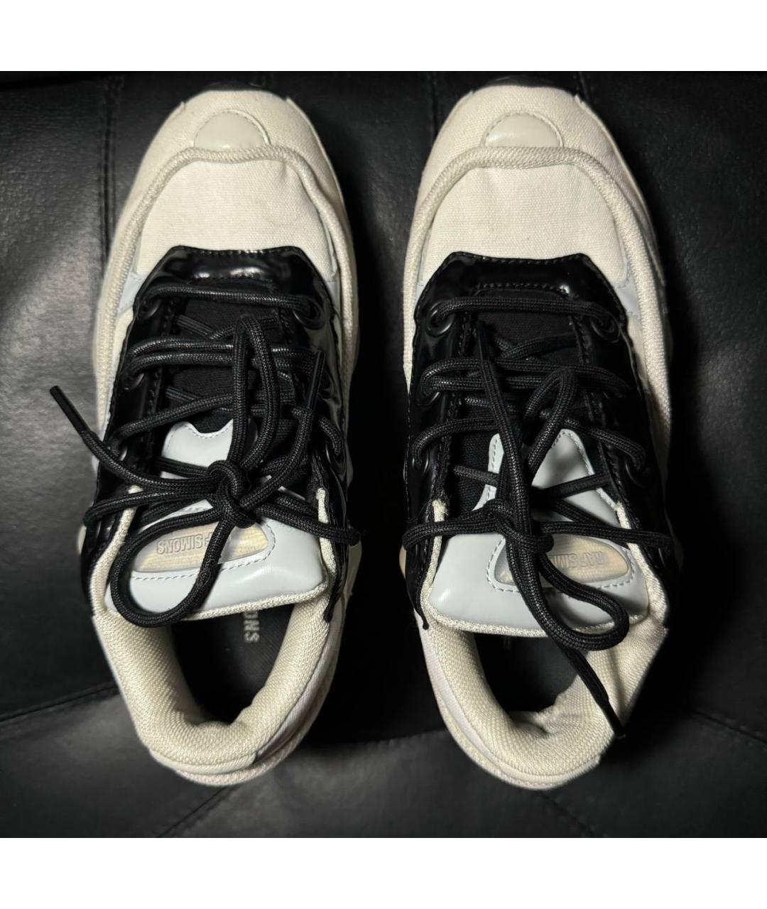 RAF SIMONS Белые текстильные кроссовки, фото 6