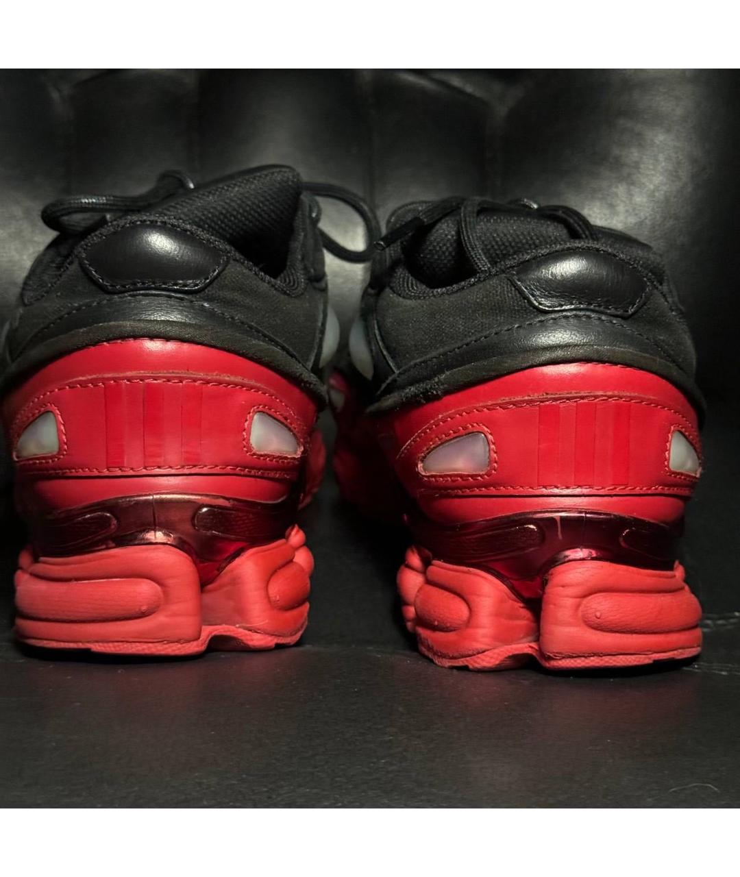 ADIDAS X RAF SIMONS Красные кожаные низкие кроссовки / кеды, фото 2