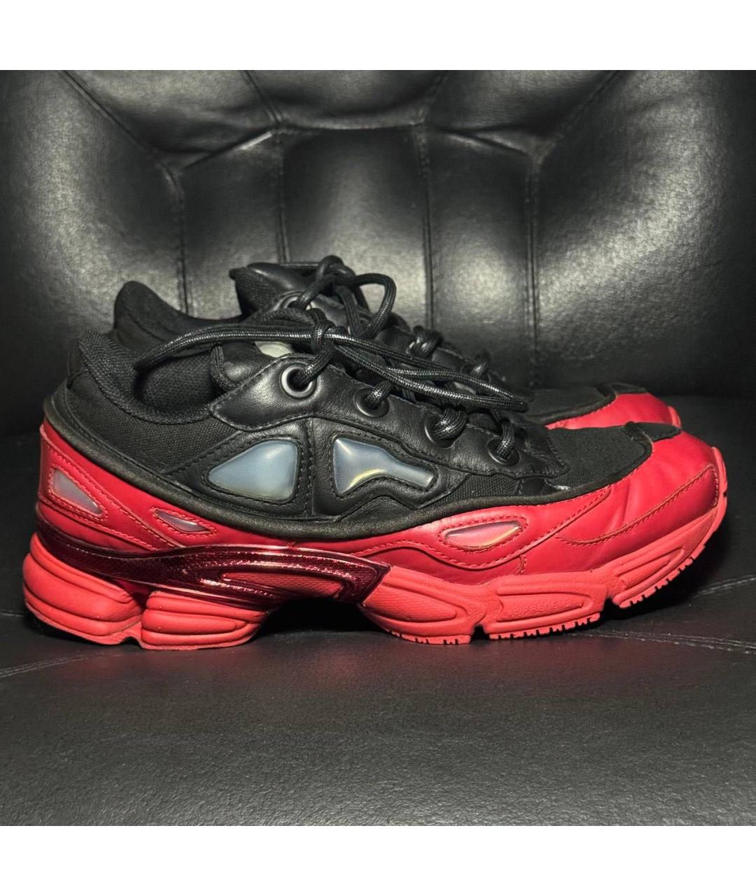 ADIDAS X RAF SIMONS Красные кожаные низкие кроссовки / кеды, фото 9