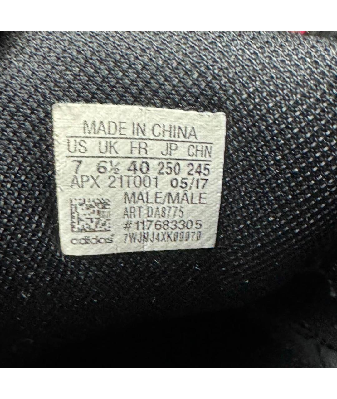 ADIDAS X RAF SIMONS Красные кожаные низкие кроссовки / кеды, фото 6