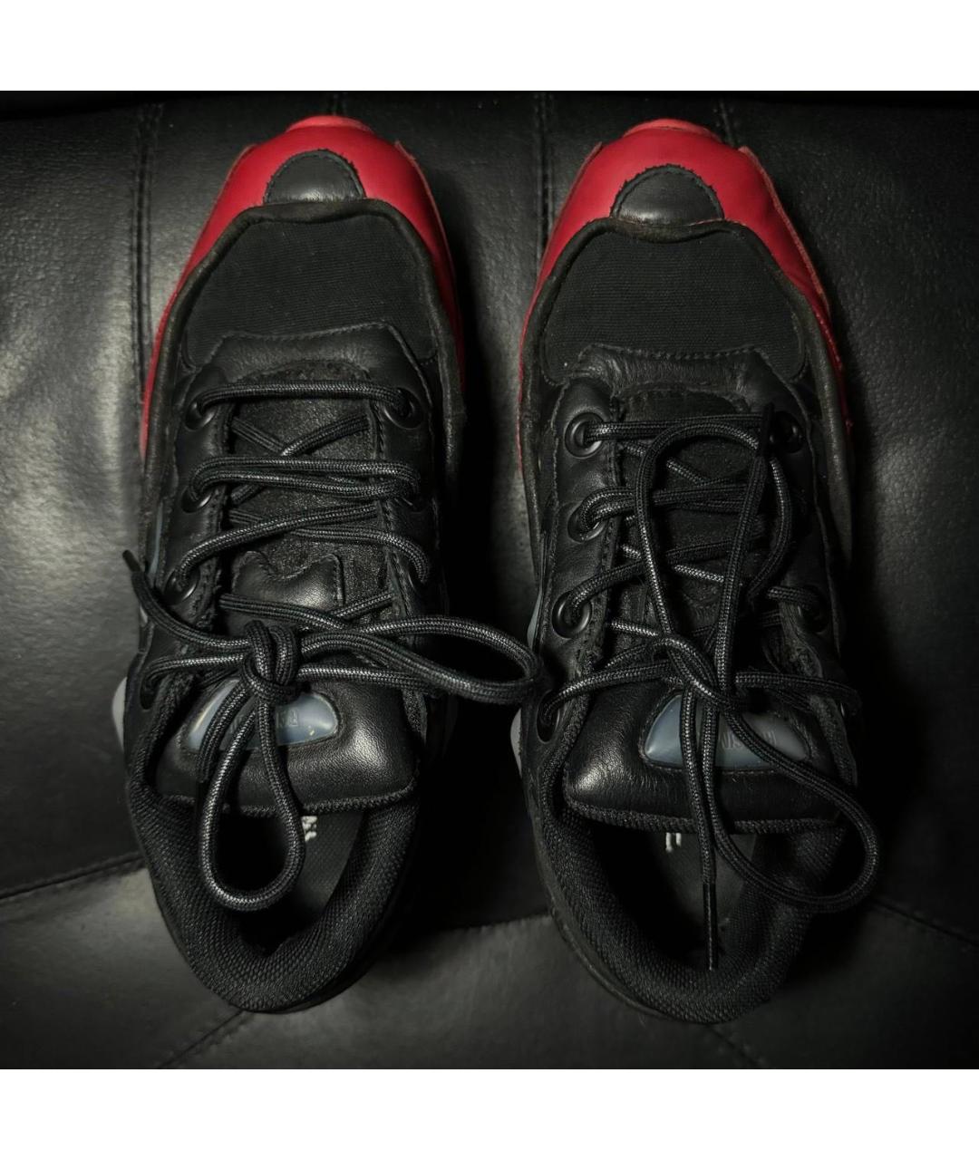 ADIDAS X RAF SIMONS Красные кожаные низкие кроссовки / кеды, фото 7