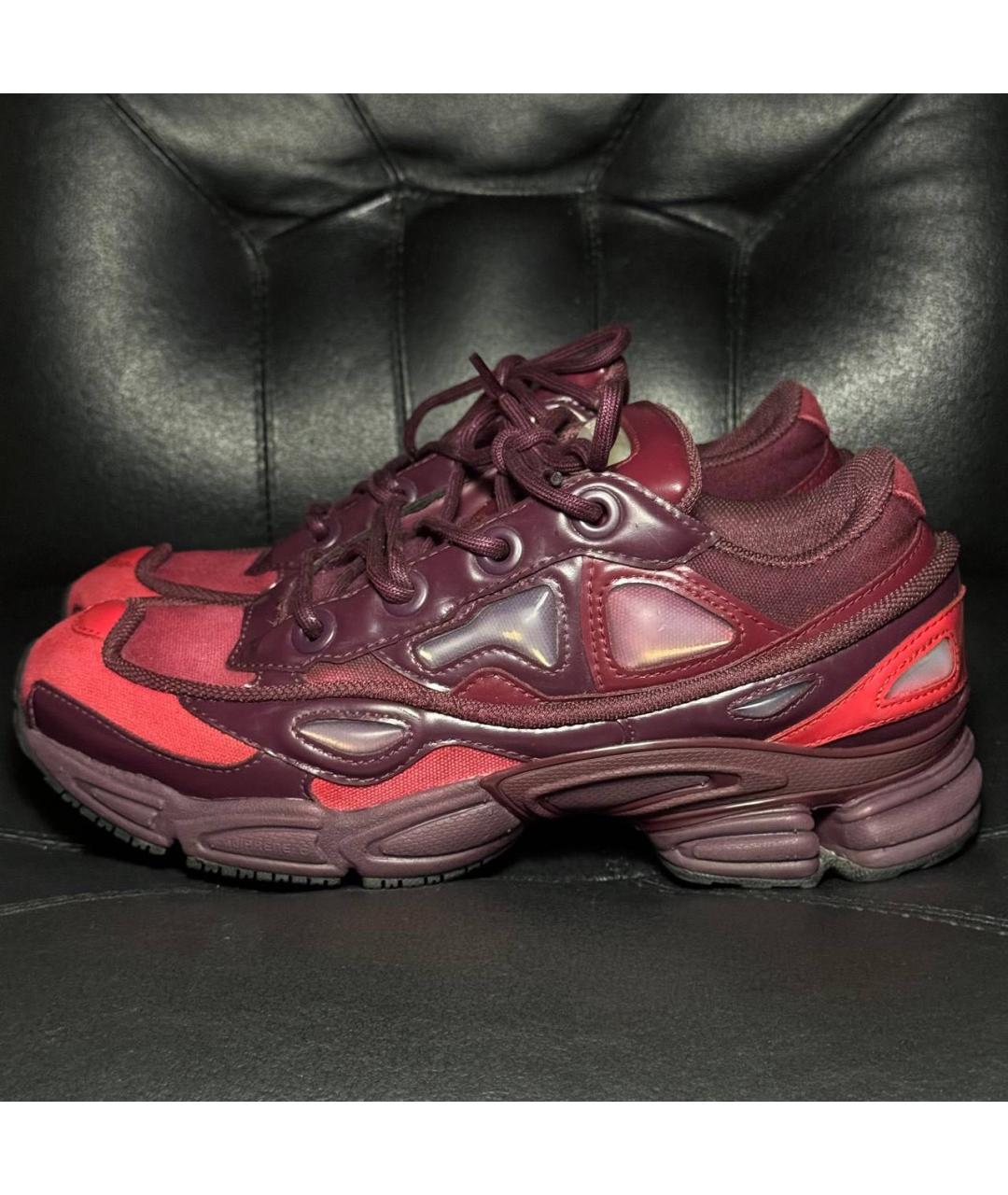 ADIDAS X RAF SIMONS Бордовые текстильные кроссовки, фото 8