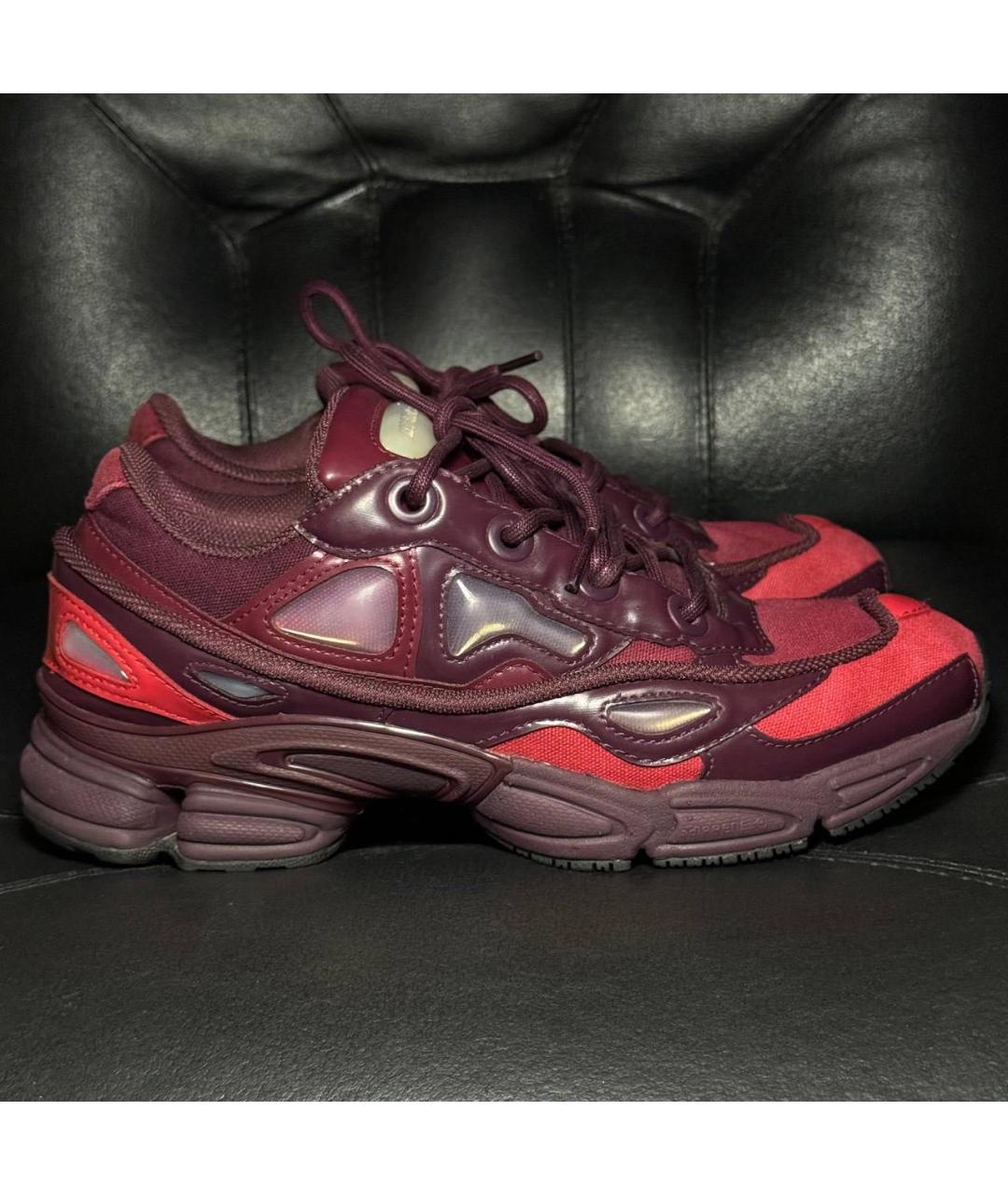 ADIDAS X RAF SIMONS Бордовые текстильные кроссовки, фото 9