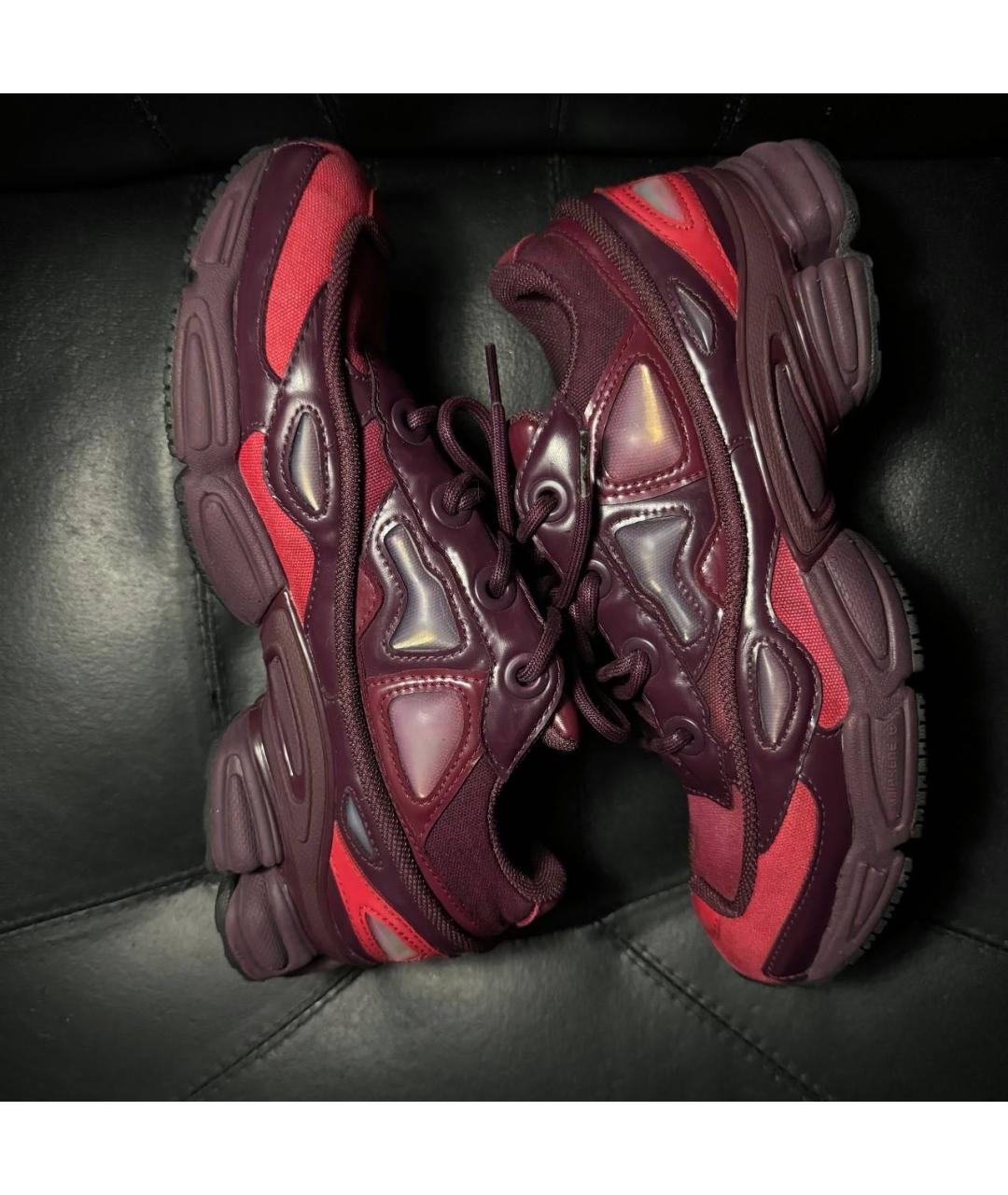 ADIDAS X RAF SIMONS Бордовые текстильные кроссовки, фото 4