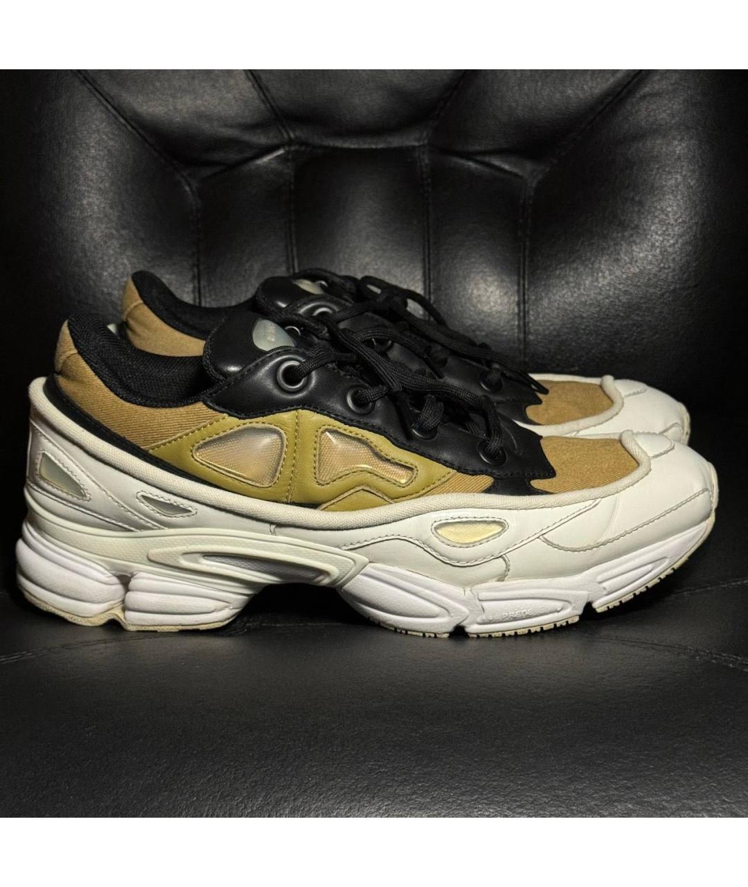 ADIDAS X RAF SIMONS Белые кожаные низкие кроссовки / кеды, фото 8