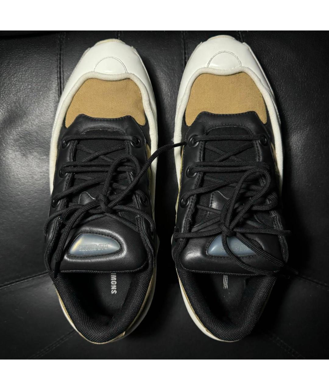 ADIDAS X RAF SIMONS Белые кожаные низкие кроссовки / кеды, фото 6