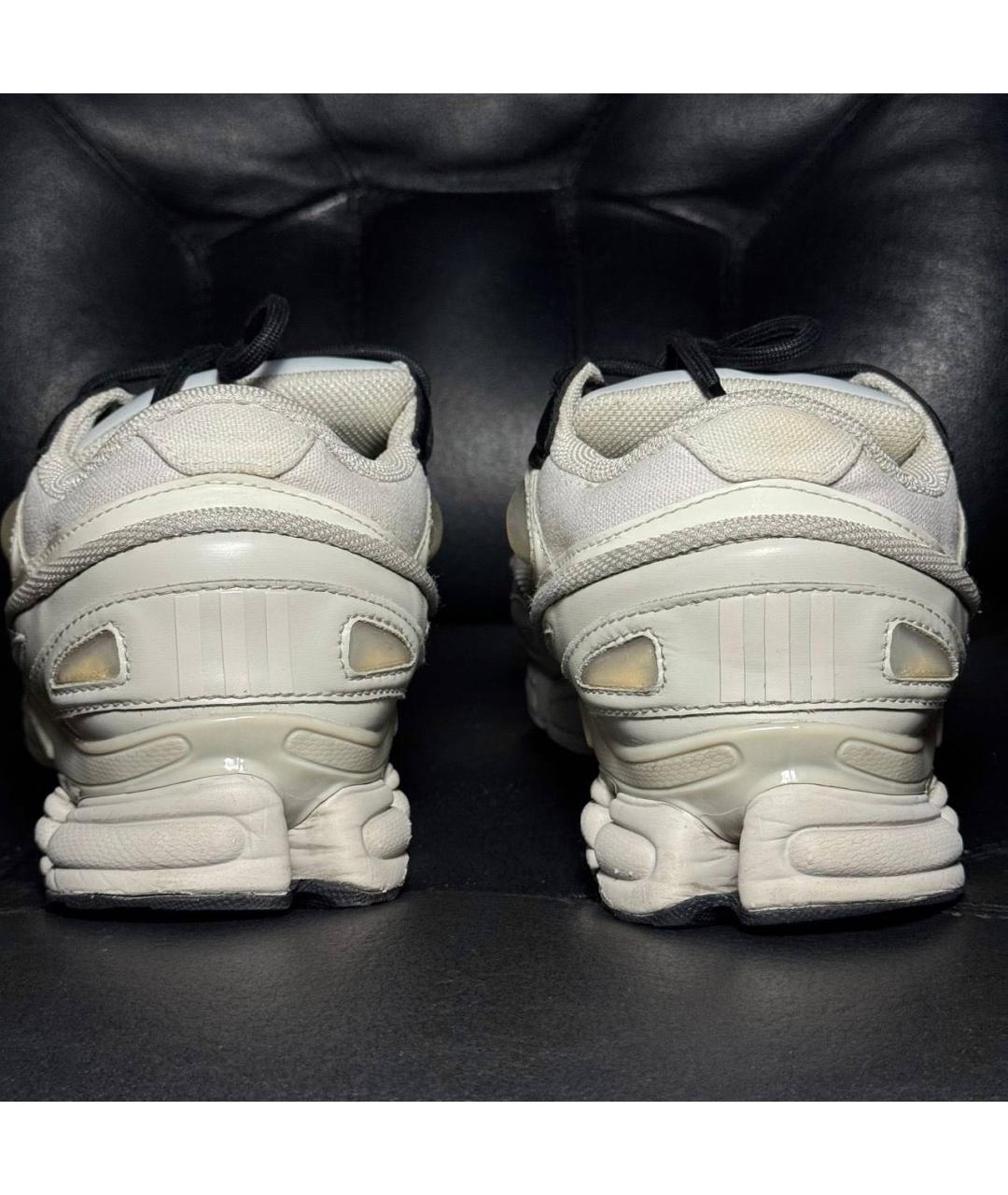 ADIDAS X RAF SIMONS Белые текстильные низкие кроссовки / кеды, фото 2