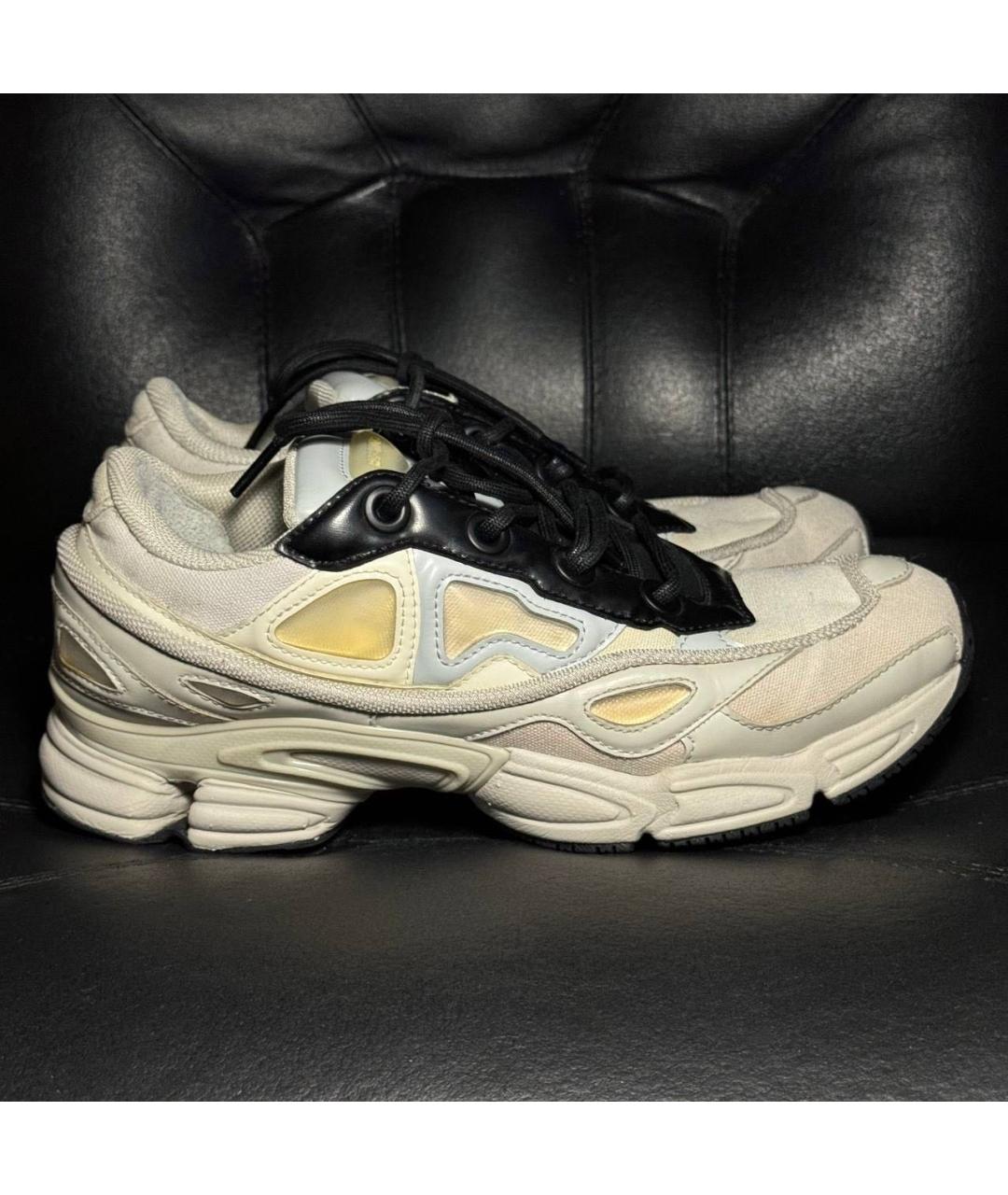 ADIDAS X RAF SIMONS Белые текстильные низкие кроссовки / кеды, фото 9