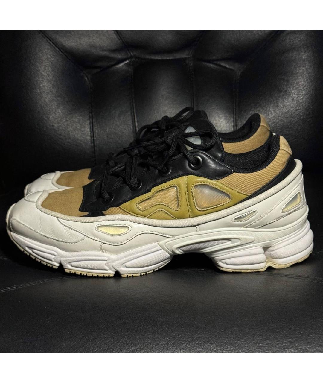 ADIDAS X RAF SIMONS Белые кожаные низкие кроссовки / кеды, фото 8