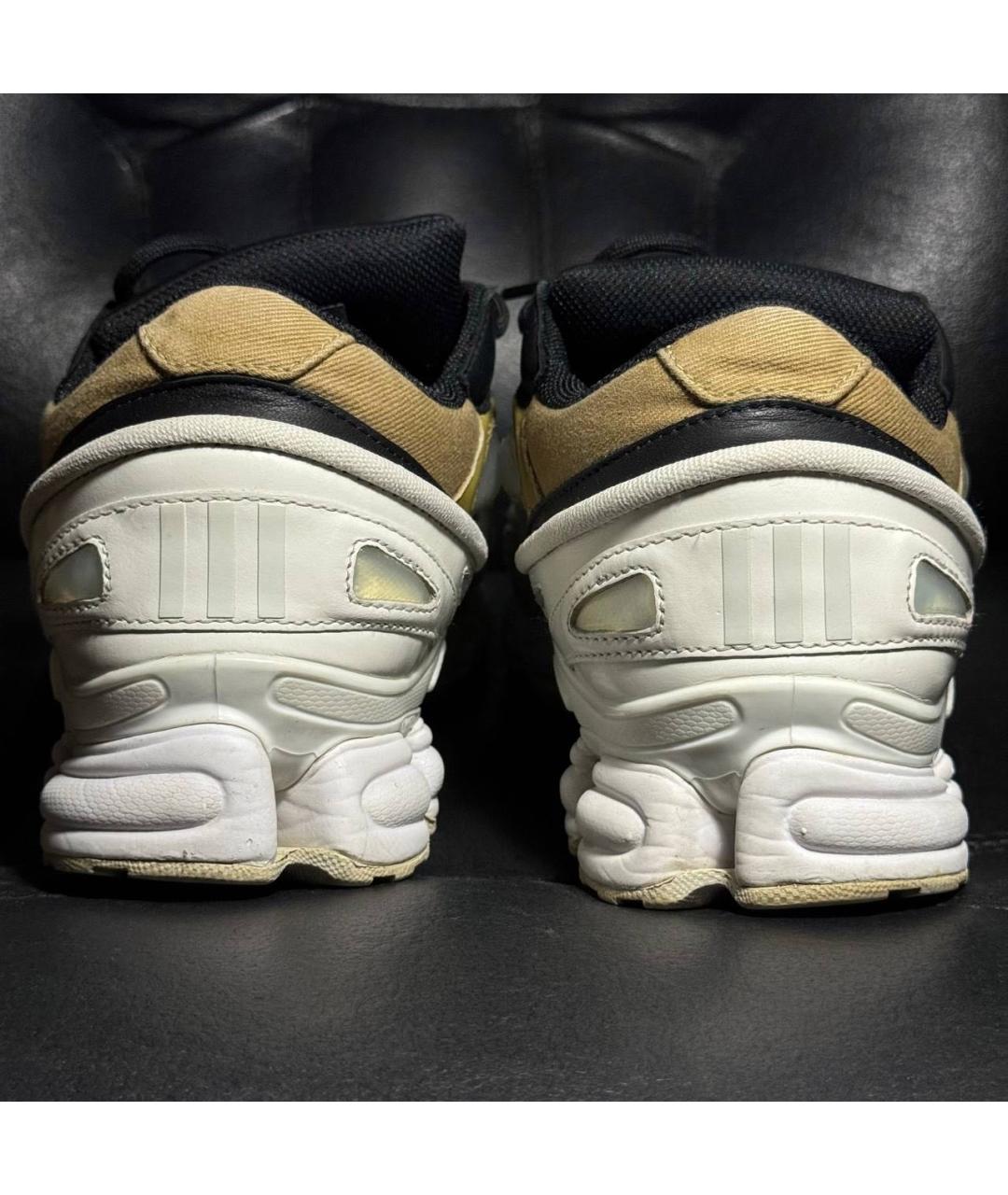 ADIDAS X RAF SIMONS Белые кожаные низкие кроссовки / кеды, фото 2