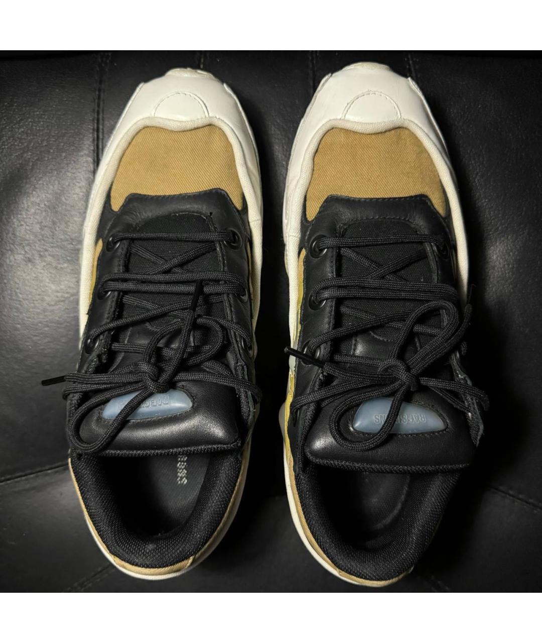 ADIDAS X RAF SIMONS Белые кожаные низкие кроссовки / кеды, фото 6