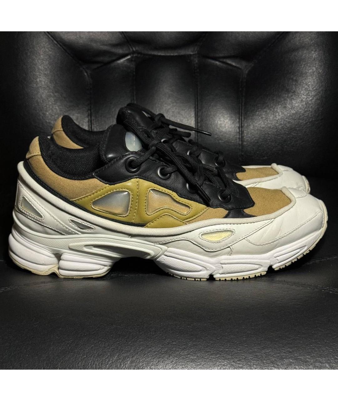 ADIDAS X RAF SIMONS Белые кожаные низкие кроссовки / кеды, фото 9