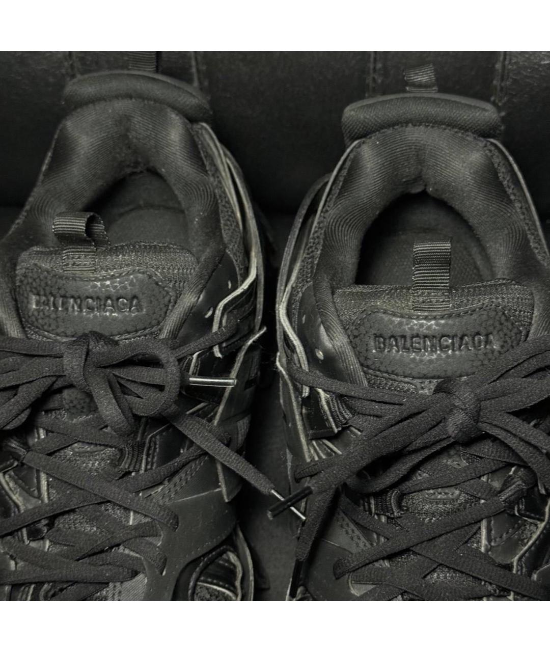 BALENCIAGA Черные текстильные низкие кроссовки / кеды, фото 7