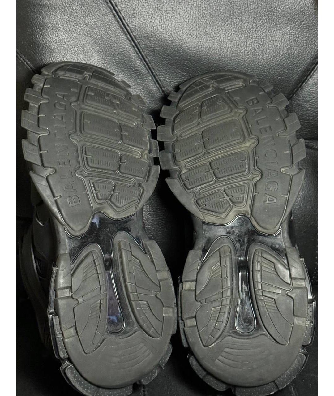 BALENCIAGA Черные текстильные низкие кроссовки / кеды, фото 8