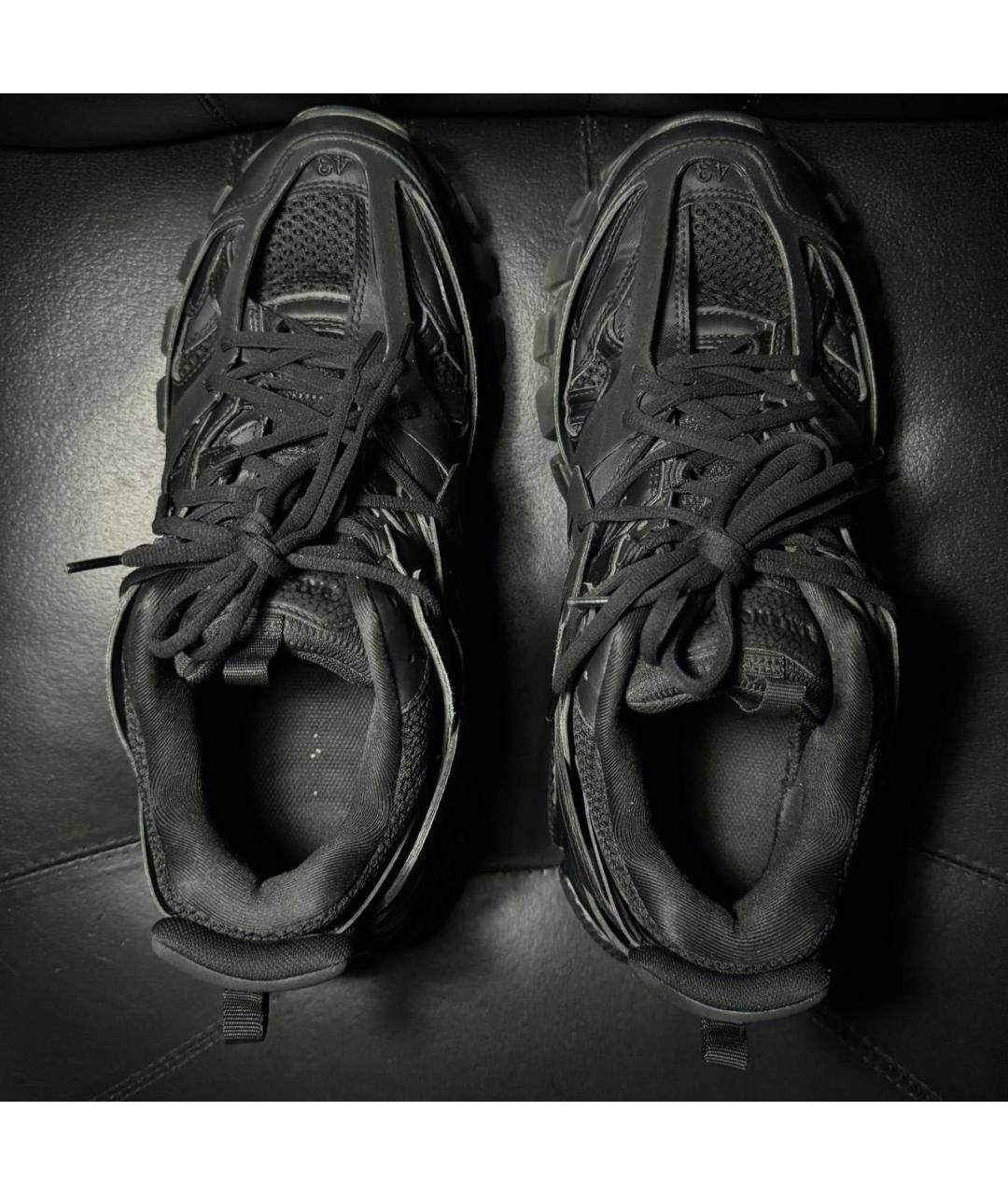 BALENCIAGA Черные текстильные низкие кроссовки / кеды, фото 6