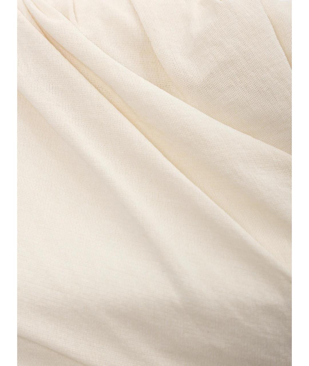 JACQUEMUS Бежевое шелковое повседневное платье, фото 3