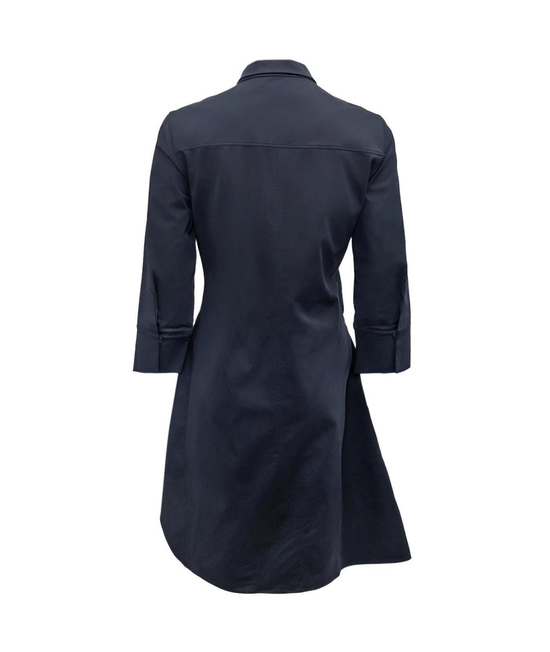 CHRISTIAN DIOR Синее хлопковое повседневное платье, фото 2