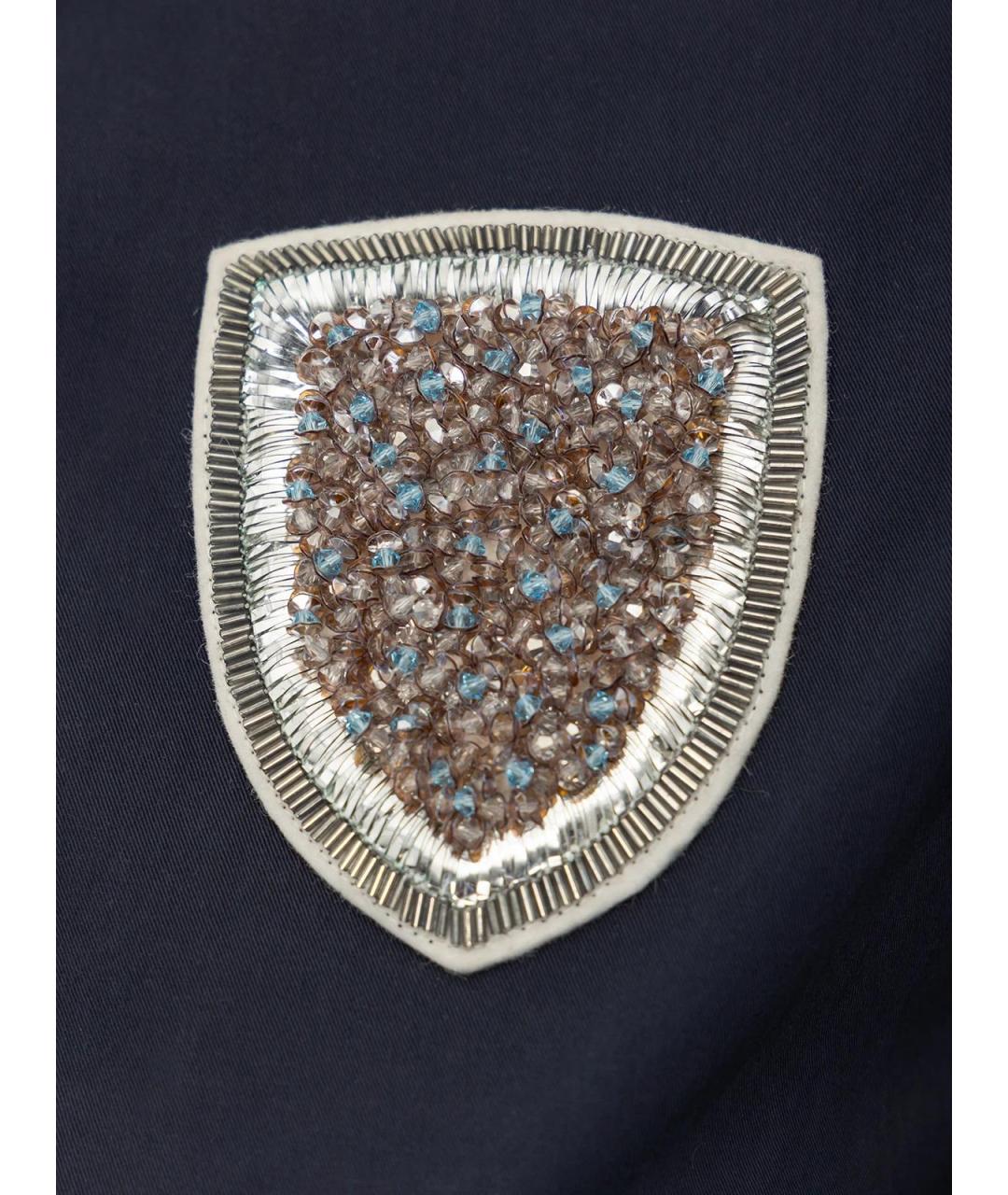 CHRISTIAN DIOR Синее хлопковое повседневное платье, фото 3