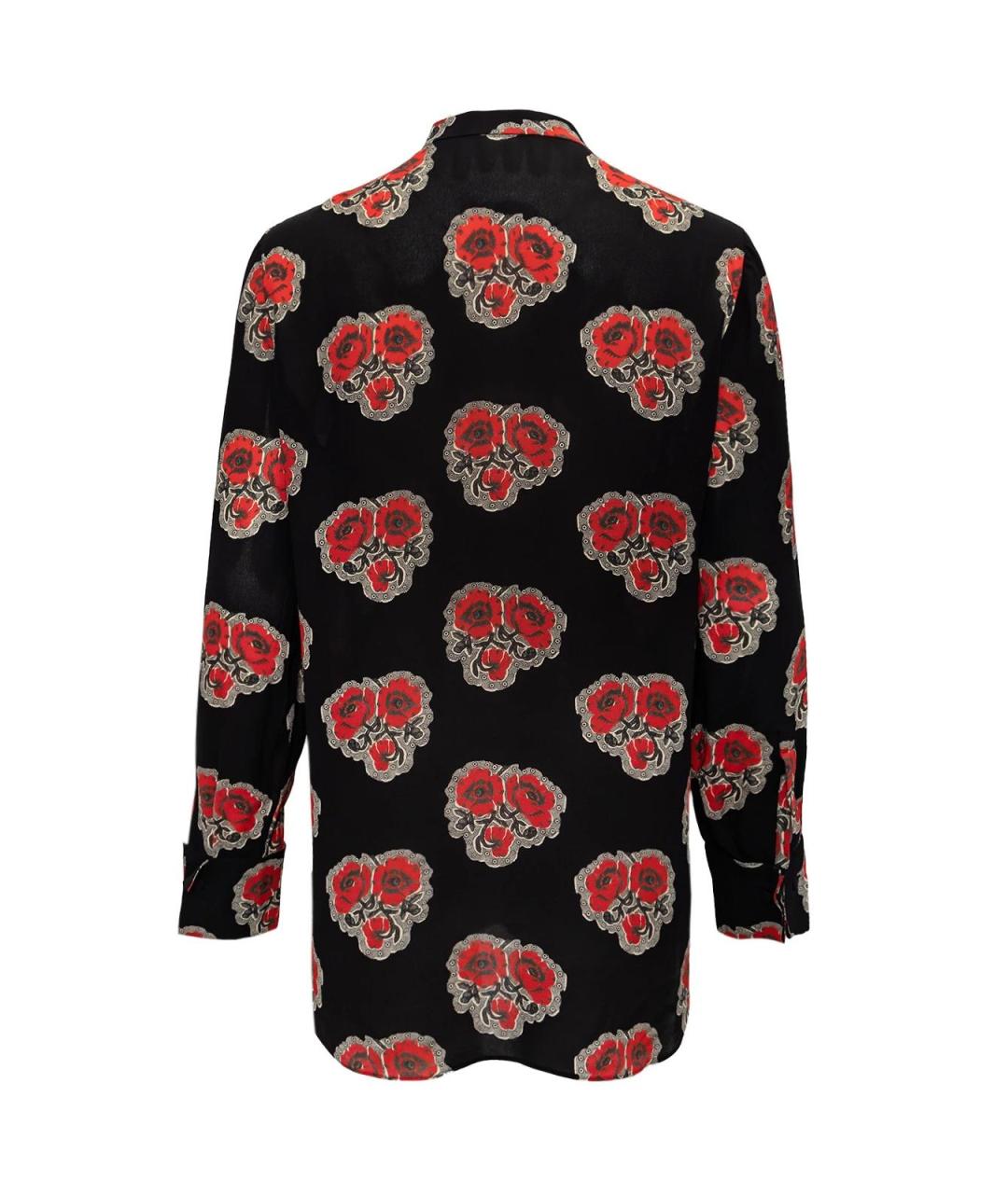 ALEXANDER MCQUEEN Черная шелковая рубашка, фото 2