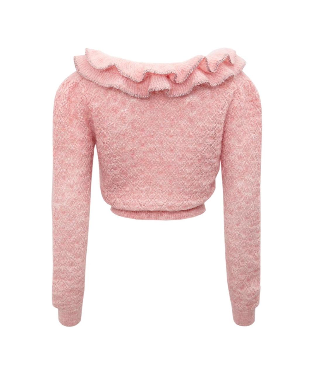 ALESSANDRA RICH Розовый шерстяной джемпер / свитер, фото 2