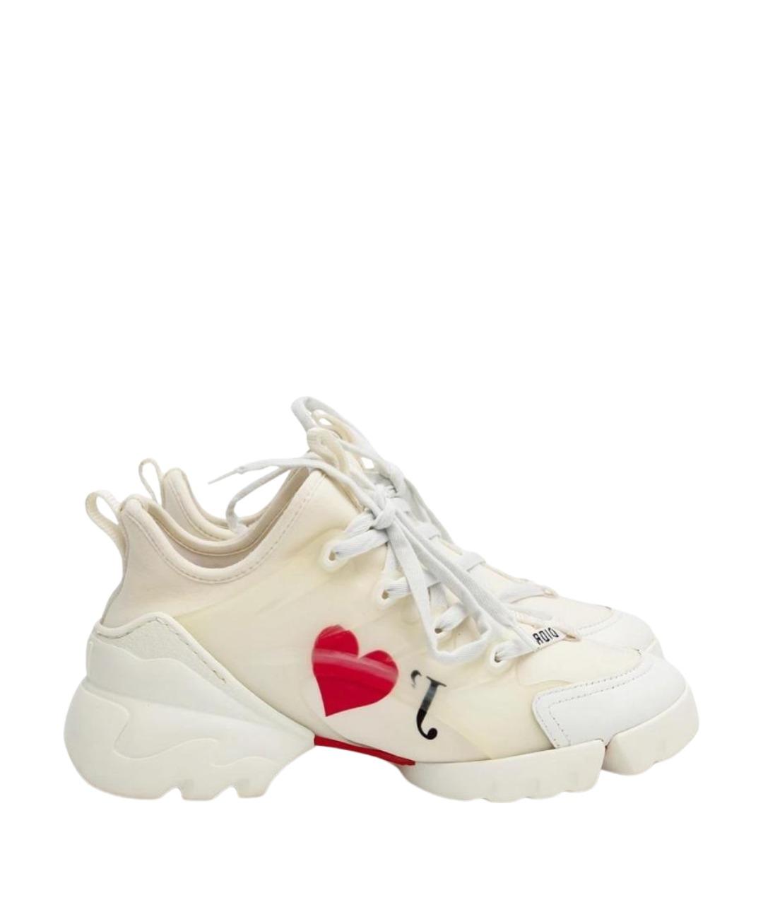 CHRISTIAN DIOR Белые резиновые кроссовки, фото 1