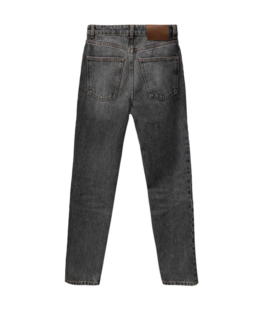 12 STOREEZ Серые хлопковые прямые джинсы, фото 2