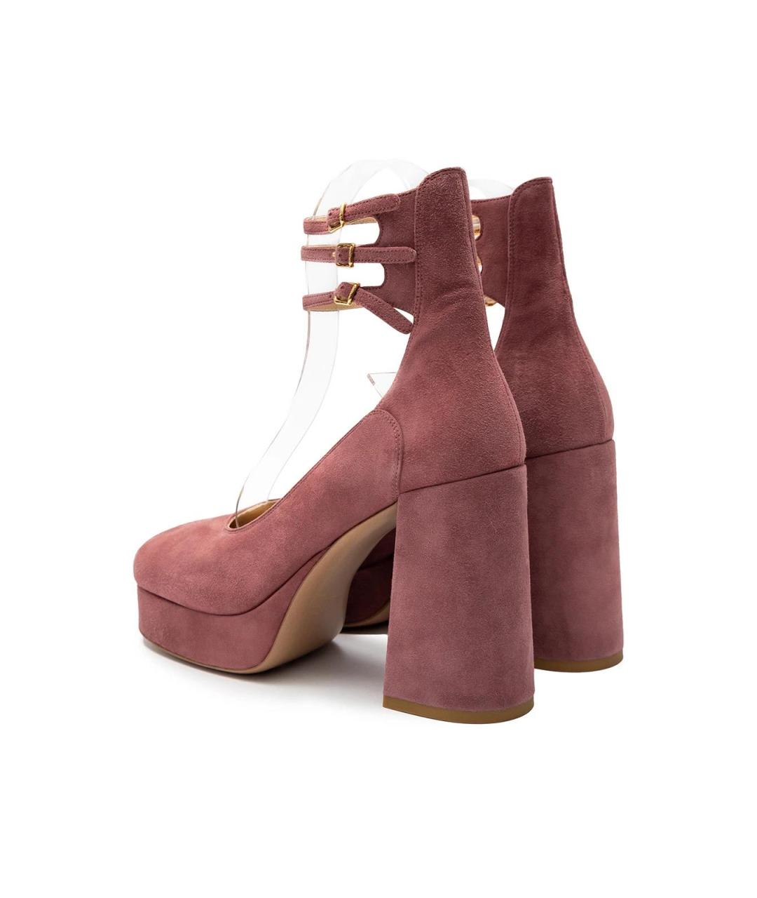 CHLOE Розовые замшевые туфли, фото 3