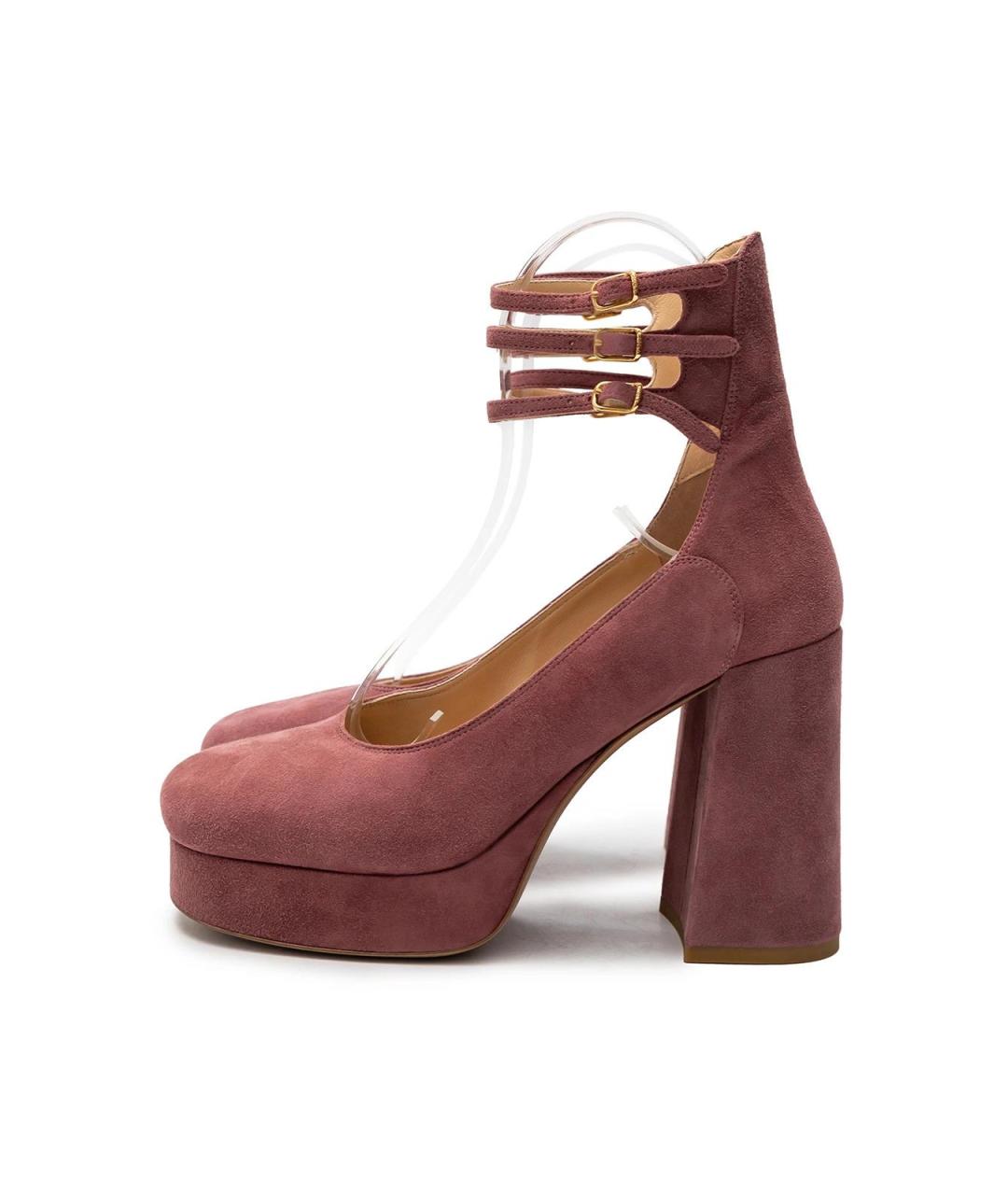 CHLOE Розовые замшевые туфли, фото 5