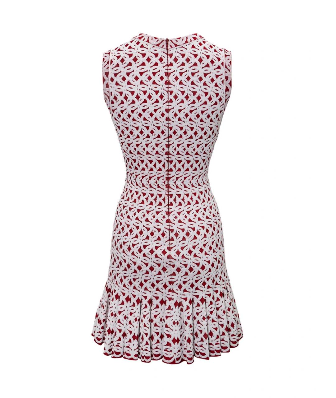 ALAIA Красное вискозное повседневное платье, фото 2