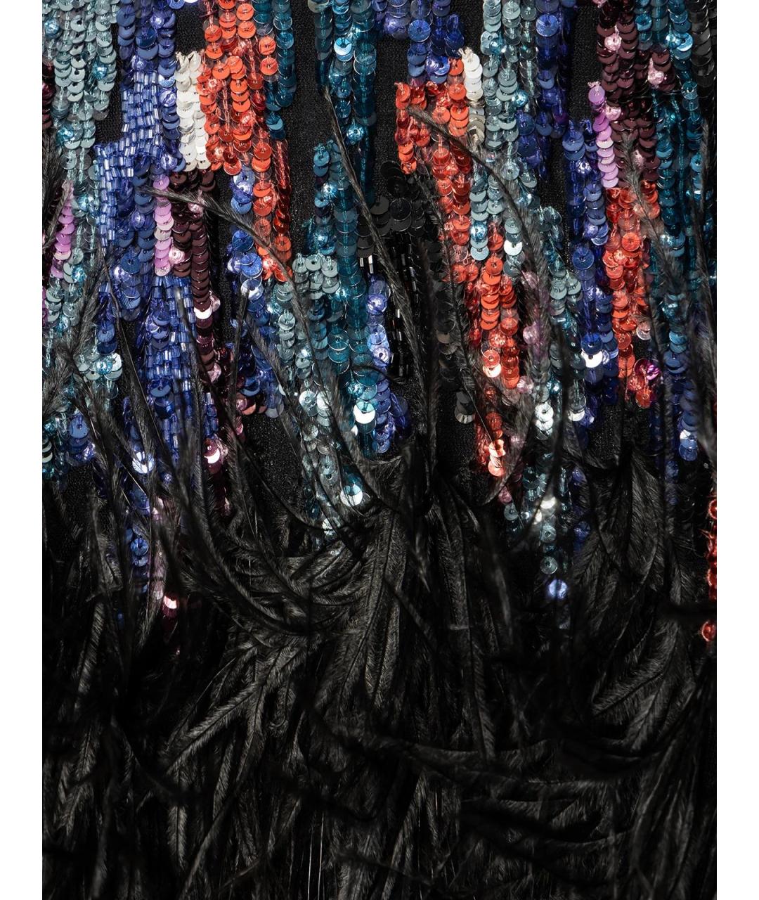 ELIE SAAB Черное вискозное повседневное платье, фото 3