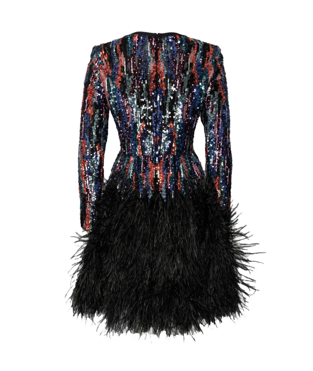 ELIE SAAB Черное вискозное повседневное платье, фото 2