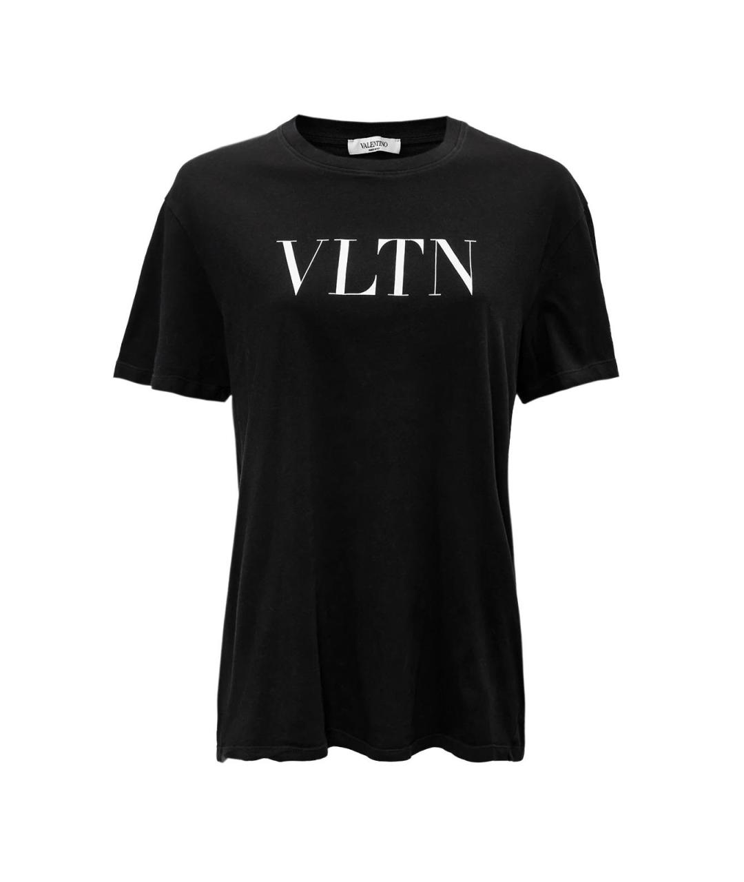 VALENTINO Черная хлопковая футболка, фото 1