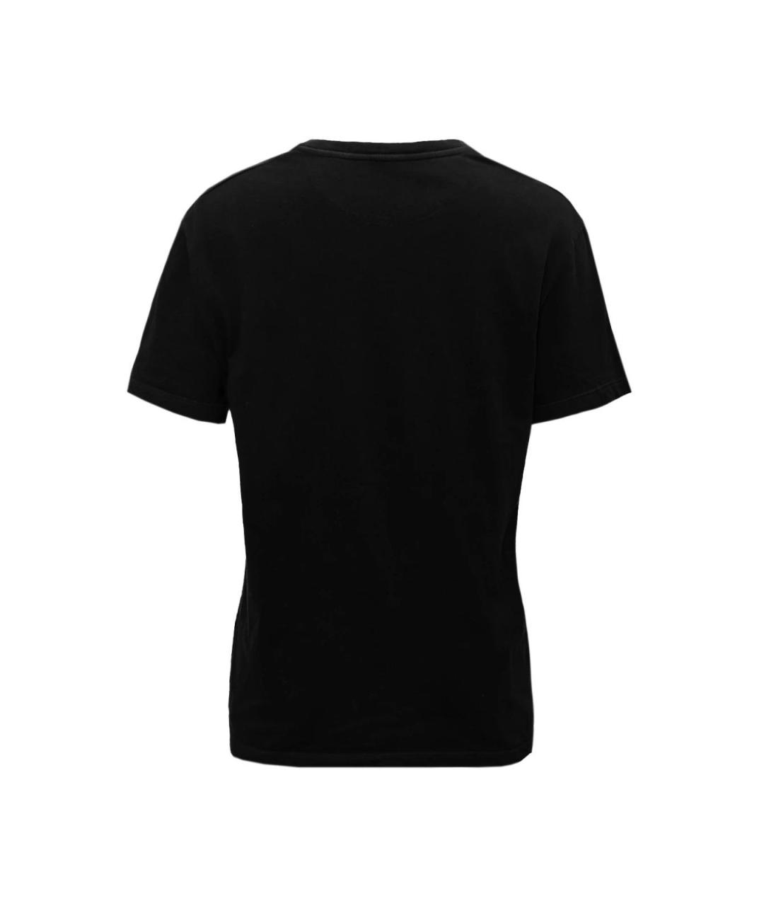 VALENTINO Черная хлопковая футболка, фото 2