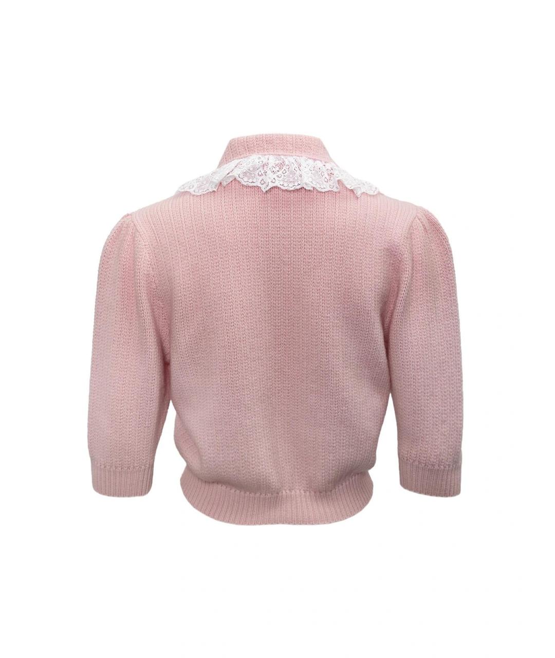 ALESSANDRA RICH Розовый шерстяной джемпер / свитер, фото 2