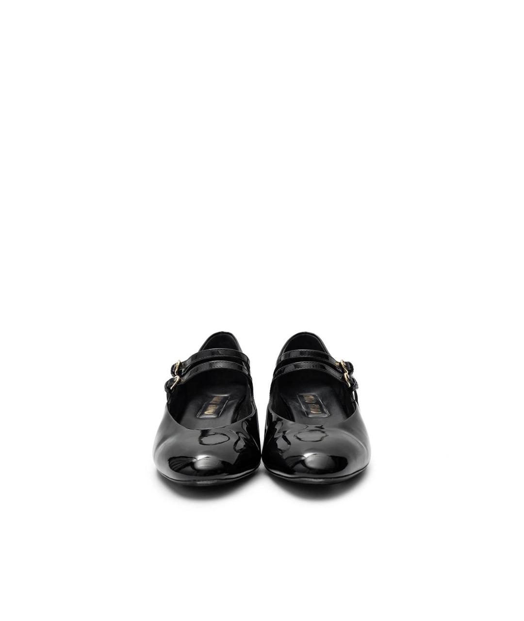 MIU MIU Черные кожаные туфли, фото 4